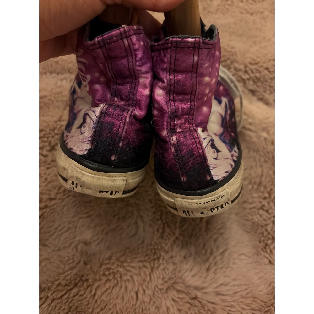 Converse Chuck Taylor All Star High Top Purple Galaxy Unicorn Sneakers Womens 7 - Picture 10 of 10